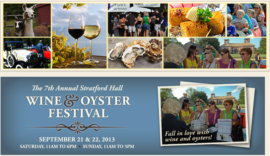 The 7th Annual Stratford Hall Wine and Oyster Festival