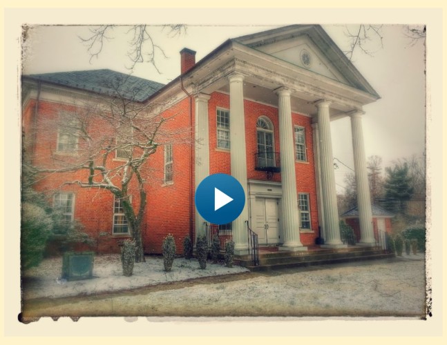 Westmoreland County Courthouse with snowfall- favorite with play button