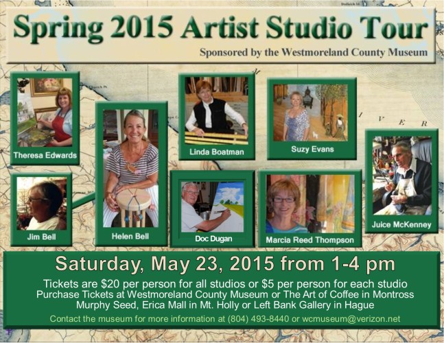 2015 Artists' Studio Tour Flyer